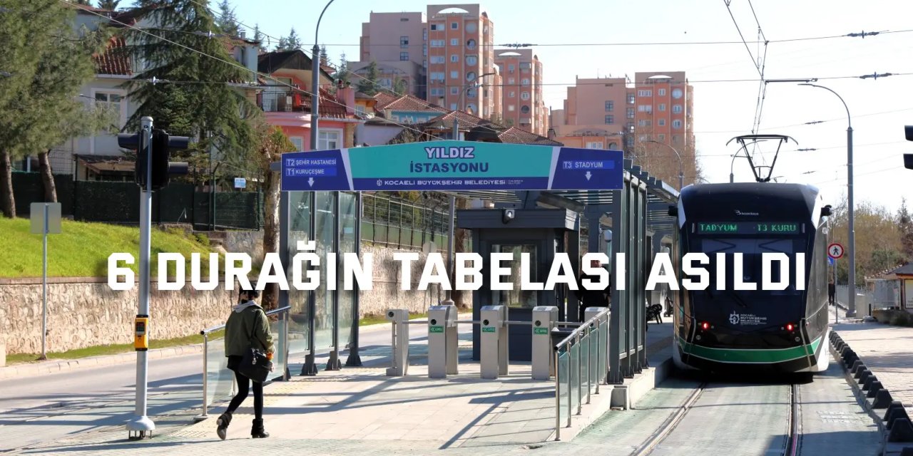 Alikahya istikametinde 6 durağın tabelası asıldı