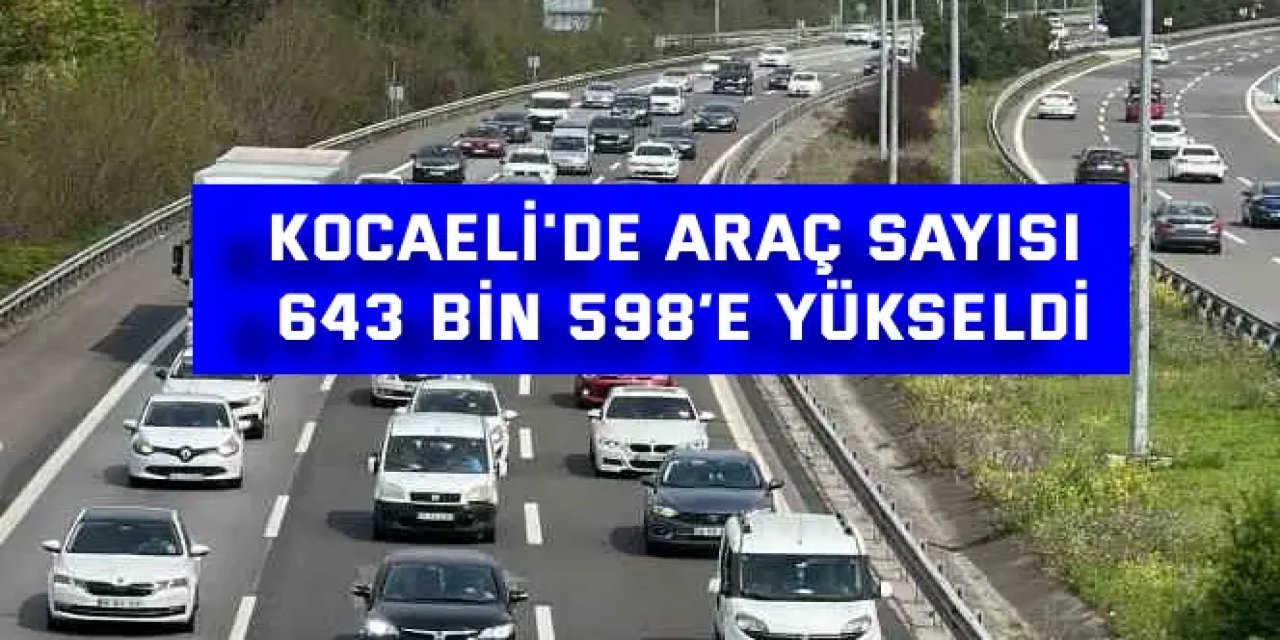 Kocaeli'de Araç Sayısı 643 Bin 598’e Yükseldi