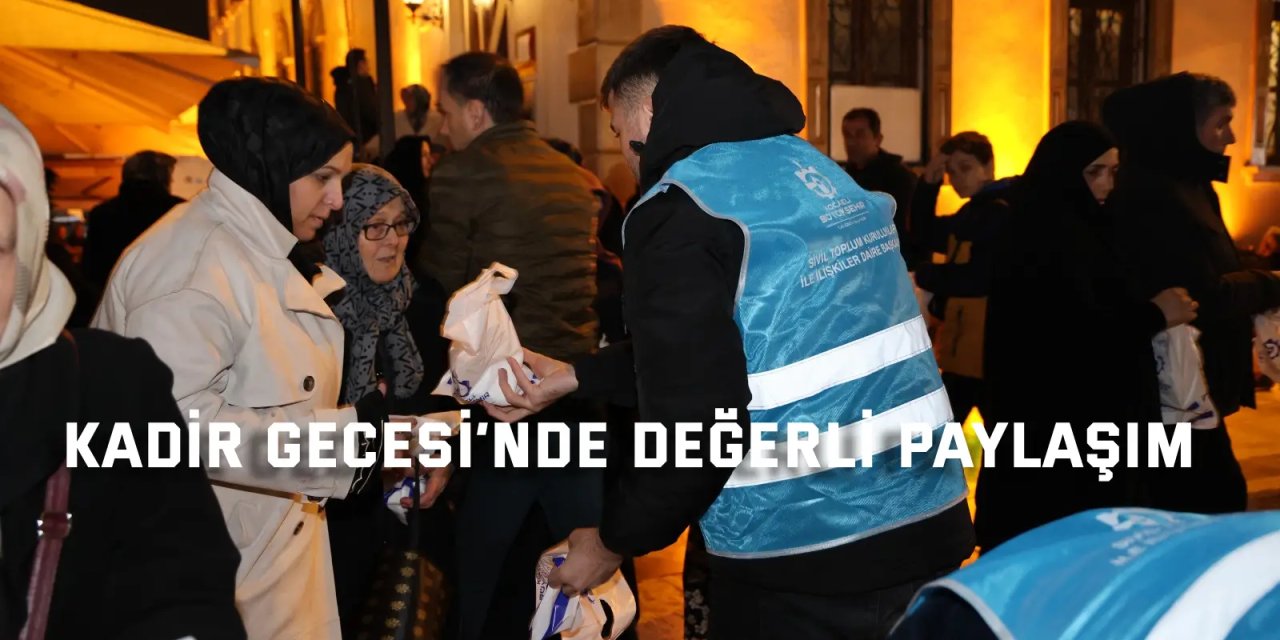 Büyükşehir’den kandil simidi ikramı