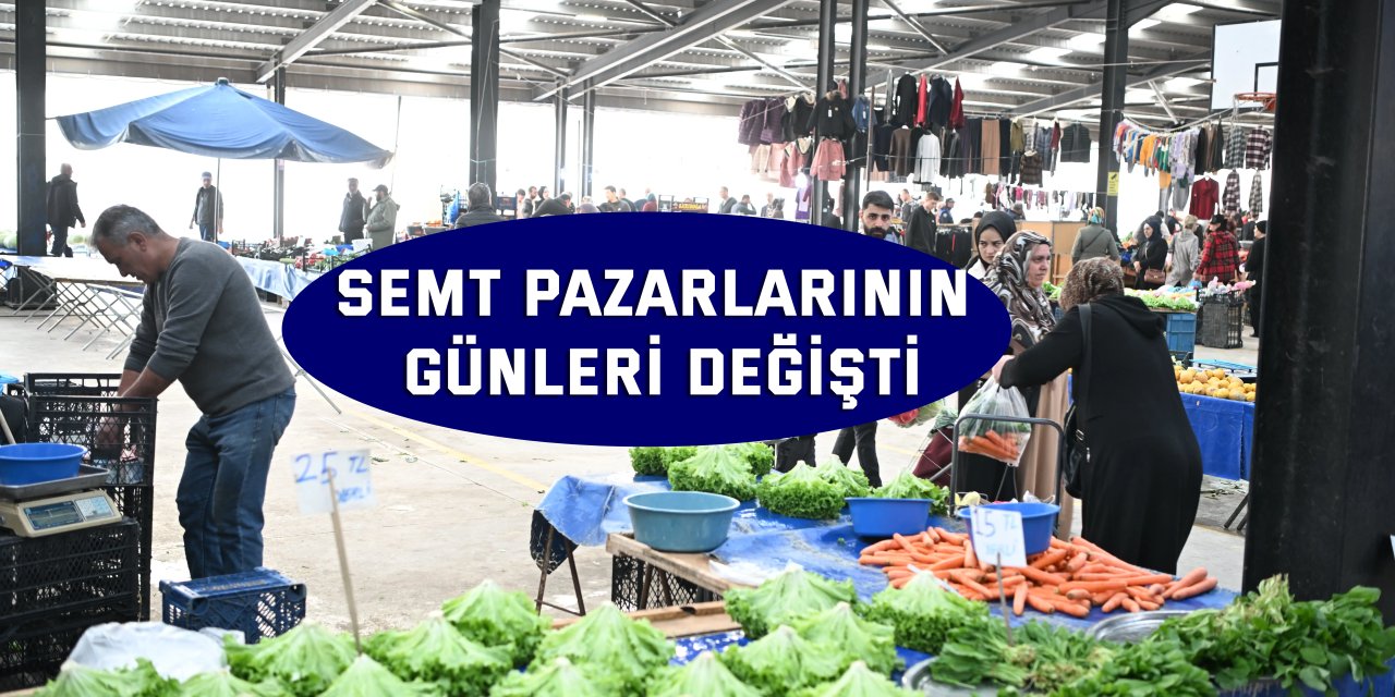 Kartepe’de Semt Pazarlarının Günleri Değişti
