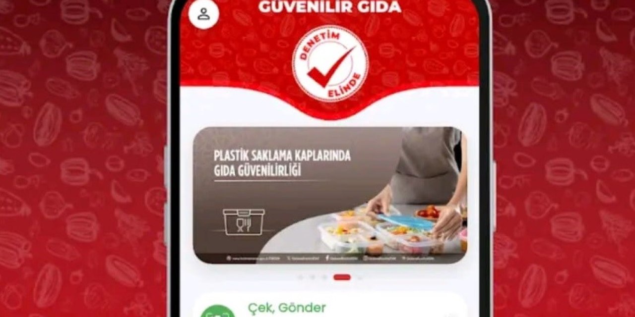 Bozuk gıdaya mobil  telefondan ihbar imkanı