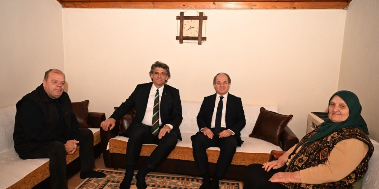 Başkan Kocaman Ve Kaymakam Öztürk’ten Şehit Ailelerine Anlamlı Ziyaret