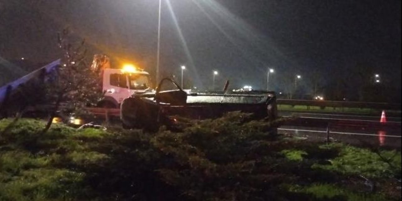 Kuzey Marmara Otoyolu trafik kazası: 1 ölü, 1 yaralı