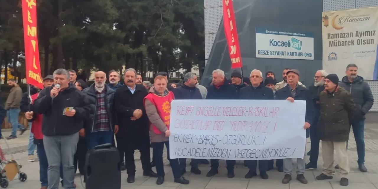 "Ölüm Saçanlara İhmal,  Hak Arayana Müdahale!"