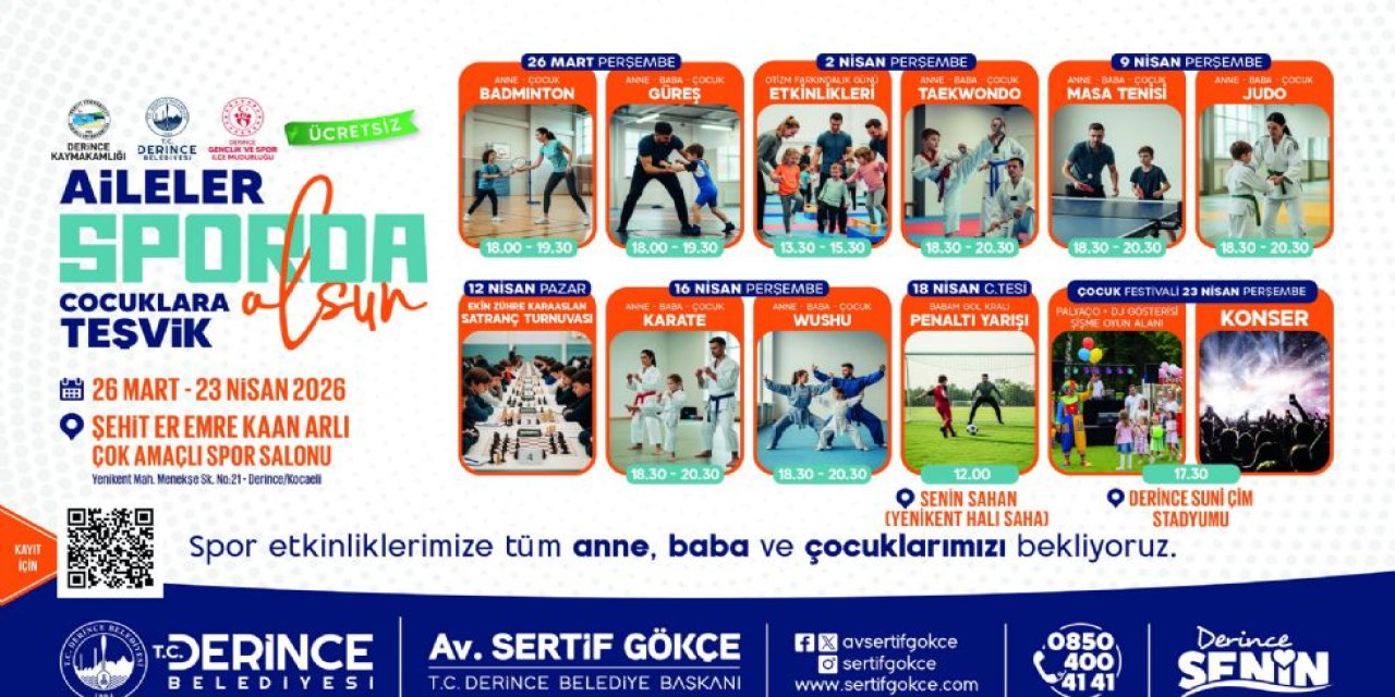 Derince´de Spor Şöleni Başlıyor