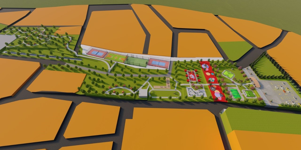 Yeşilyurt Millet Bahçesi'nde çalışmalar sürüyor