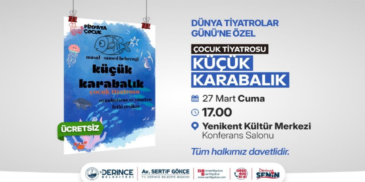 Küçük Karabalık Çocuk Tiyatrosu  tiyatroseverlerle buluşuyor