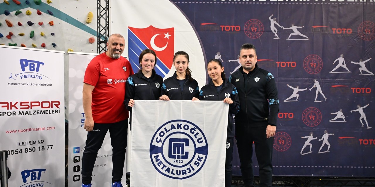 Çolakoğlu Metalurji'nin yıldız  eskrimcileri Türkiye'yi temsil edecek
