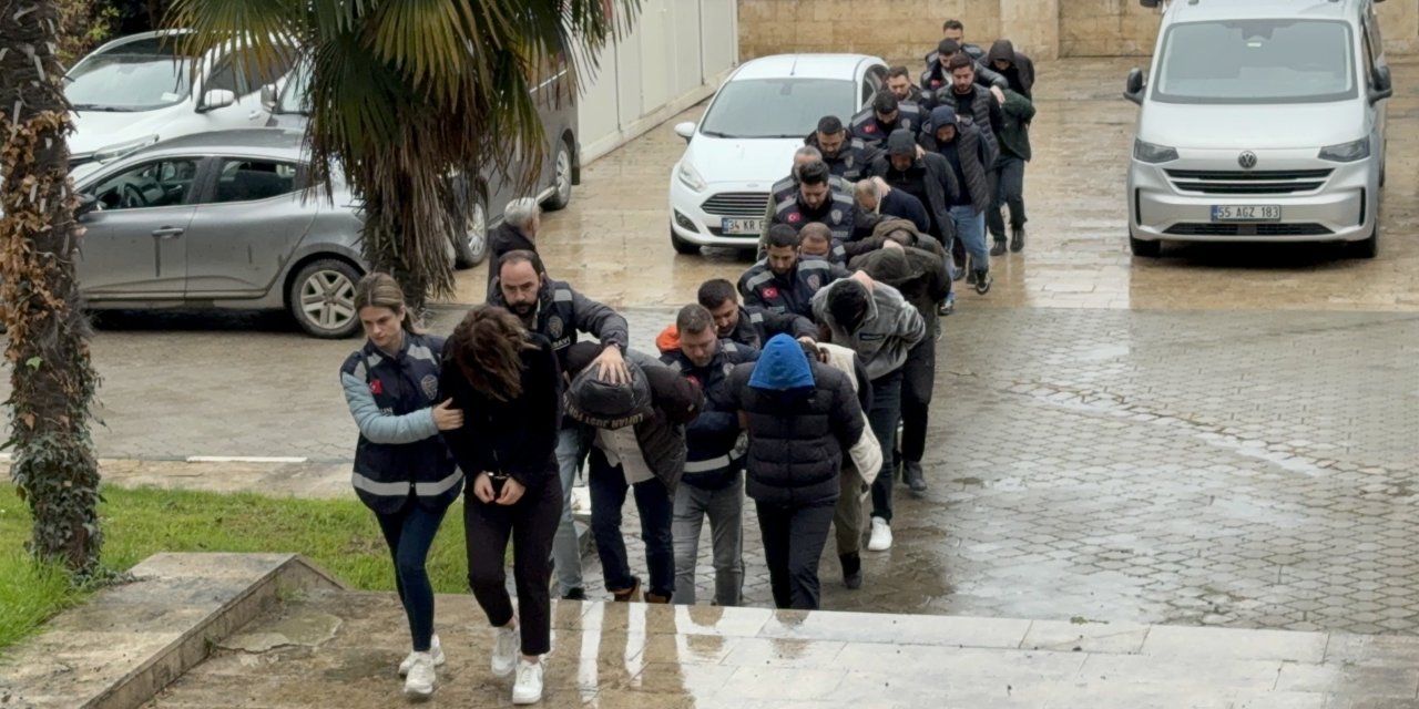 30 kişiden 13’ü adliyeye sevk edildi