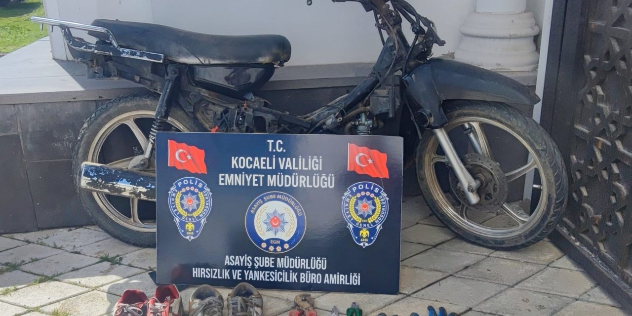 Hırsızların bindiği motosiklet de çalıntı çıktı!