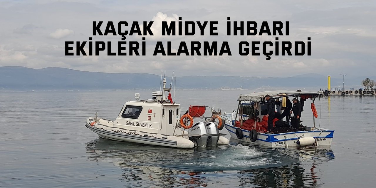 Kaçak midye ihbarı ekipleri alarma geçirdi