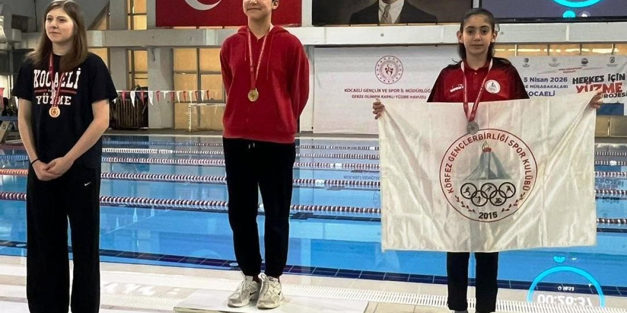 Körfezli genç yüzücüler bölge birincisi oldu