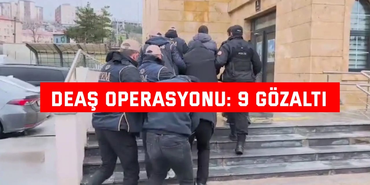 DEAŞ operasyonu: 9 gözaltı