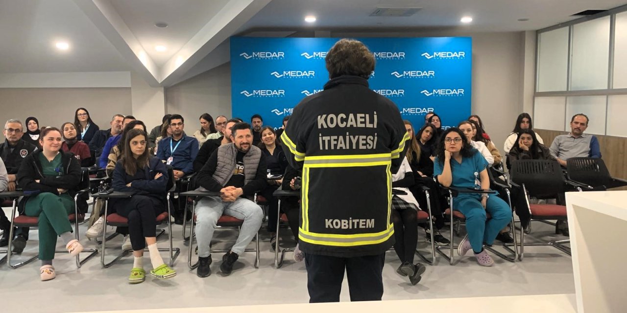 KOBİTEM’in yangın eğitimi ile hastaneler güvende