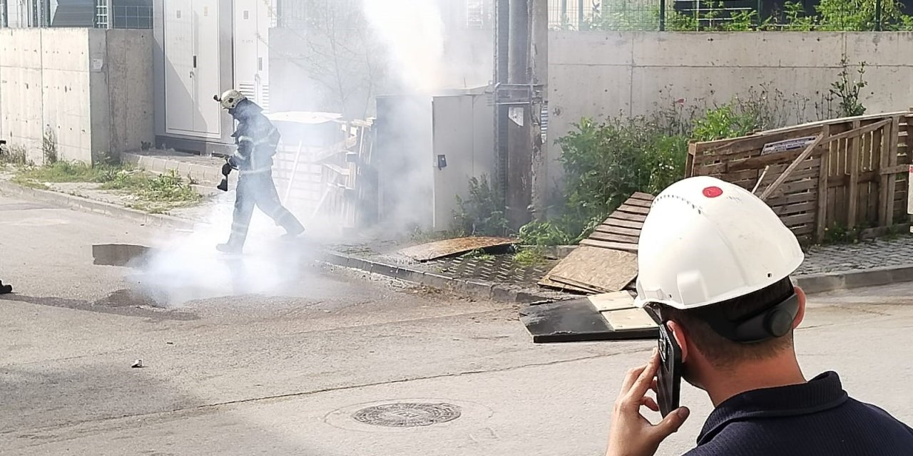 Trafo yangını paniğe neden oldu