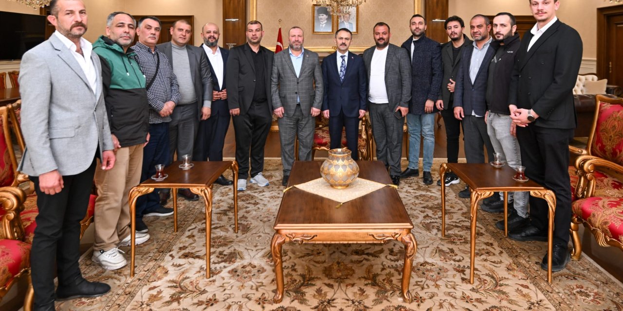 Roman Heyetinen Vali Aktaş'a Ziyaret