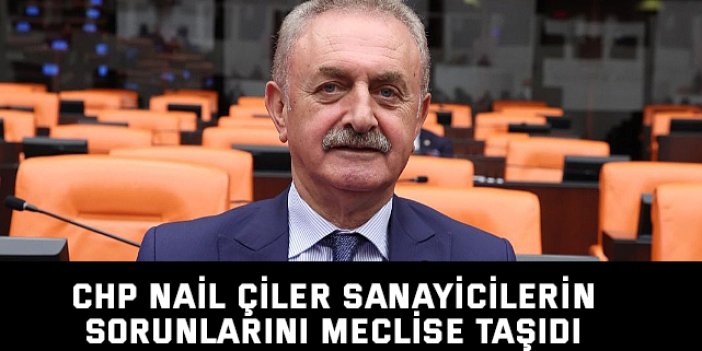CHP Nail Çiler Sanayicilerin Sorunlarını Meclise Taşıdı