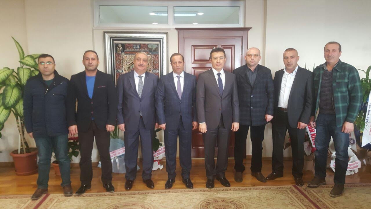 Kaymakam Alkan’ı ziyaret ettiler