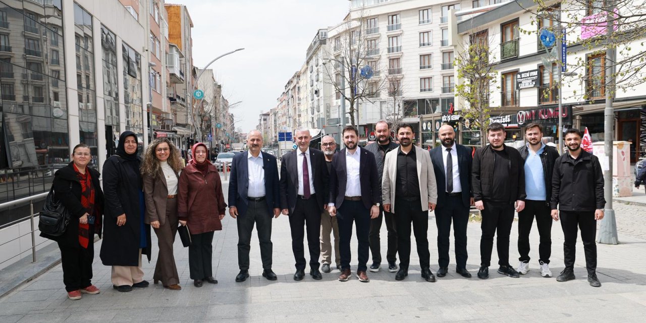 Beş Başkan esnafla Buluştu