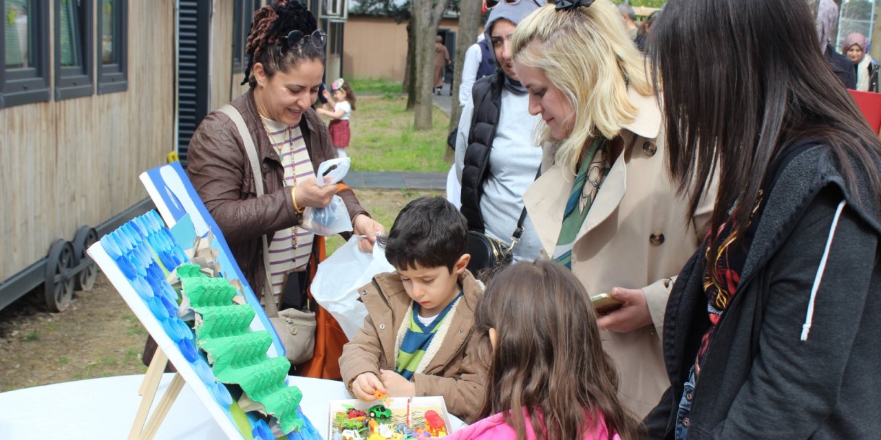 Lokomotif Çocuk Köyü’nde geri dönüşüm rüzgârı