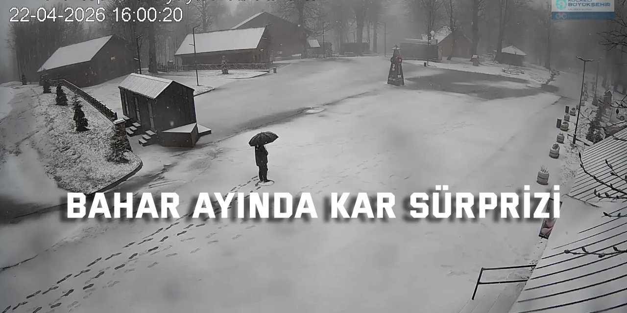 Kocaeli'de bahar ayında kar sürprizi