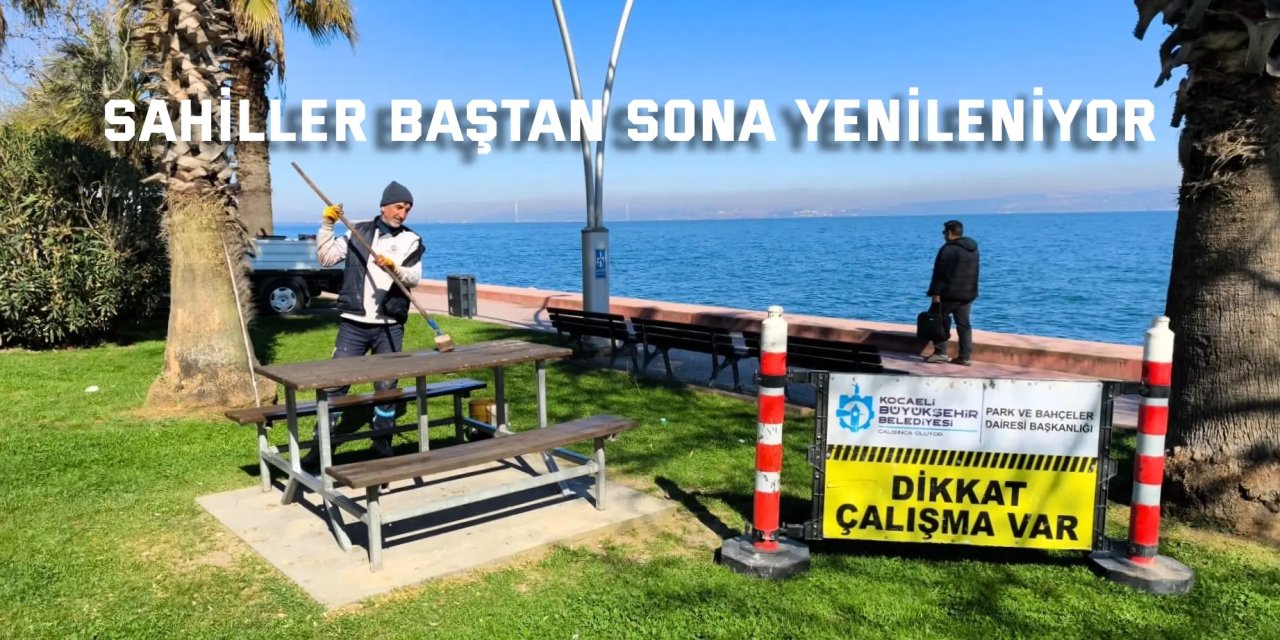 Büyükşehir sahilleri yaza hazırlıyor