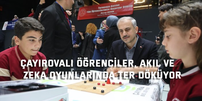Çayırovalı öğrenciler, akıl ve zeka oyunlarında ter döküyor