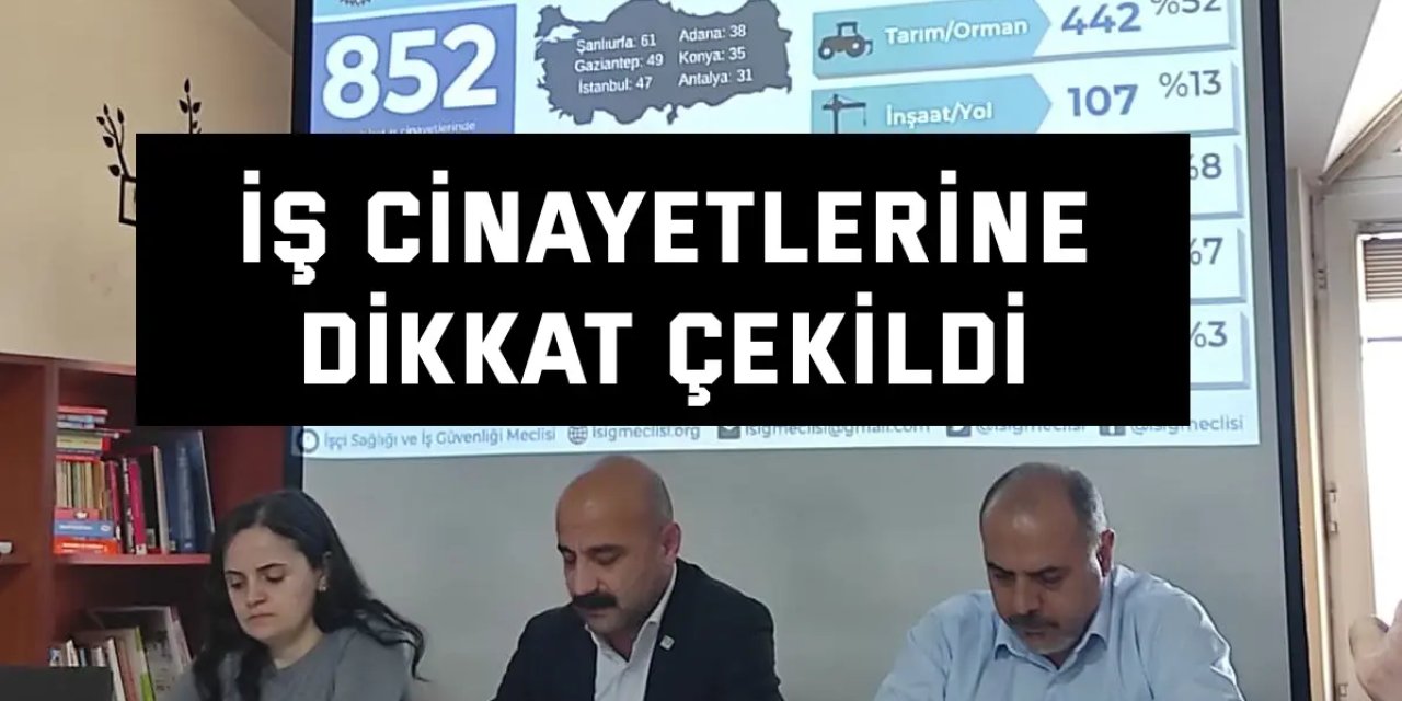 İş Cinayetlerine Dikkat Çekildi