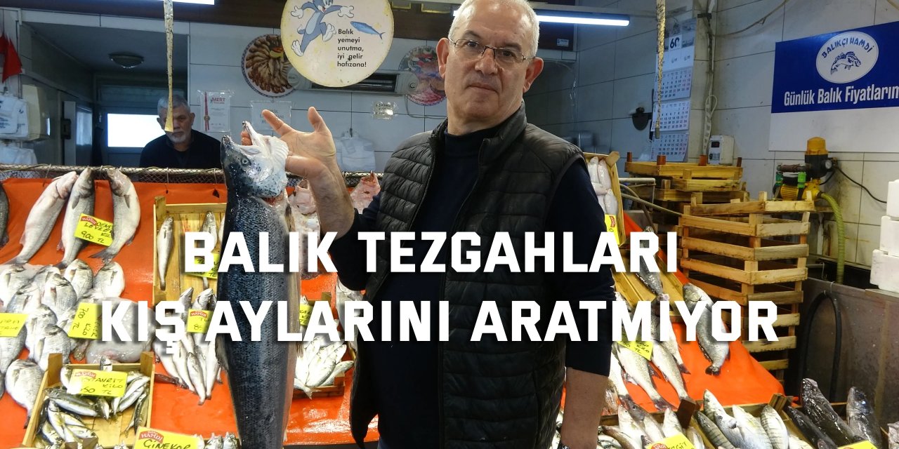 Balık tezgahları kış aylarını aratmıyor