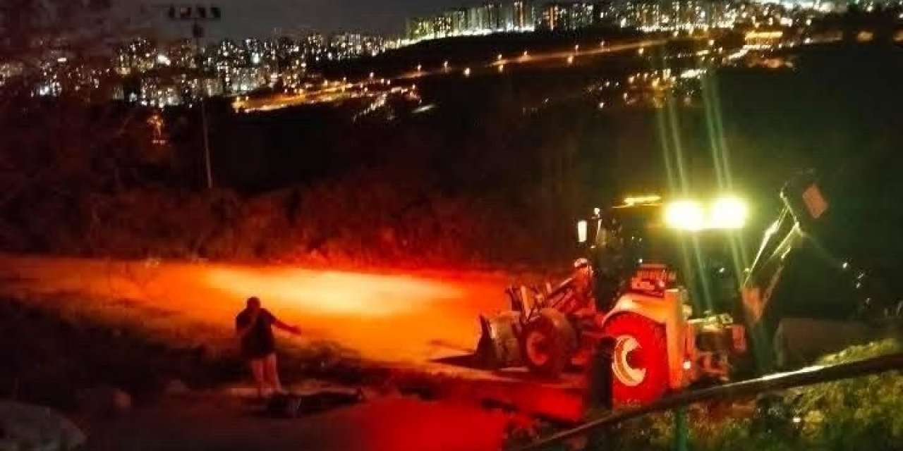 Doğal gaz hattı zarar gördü, operatör bayıldı