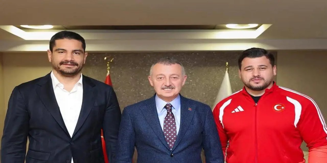 Büyükakın, güreşten iki önemli ismi ağırladı