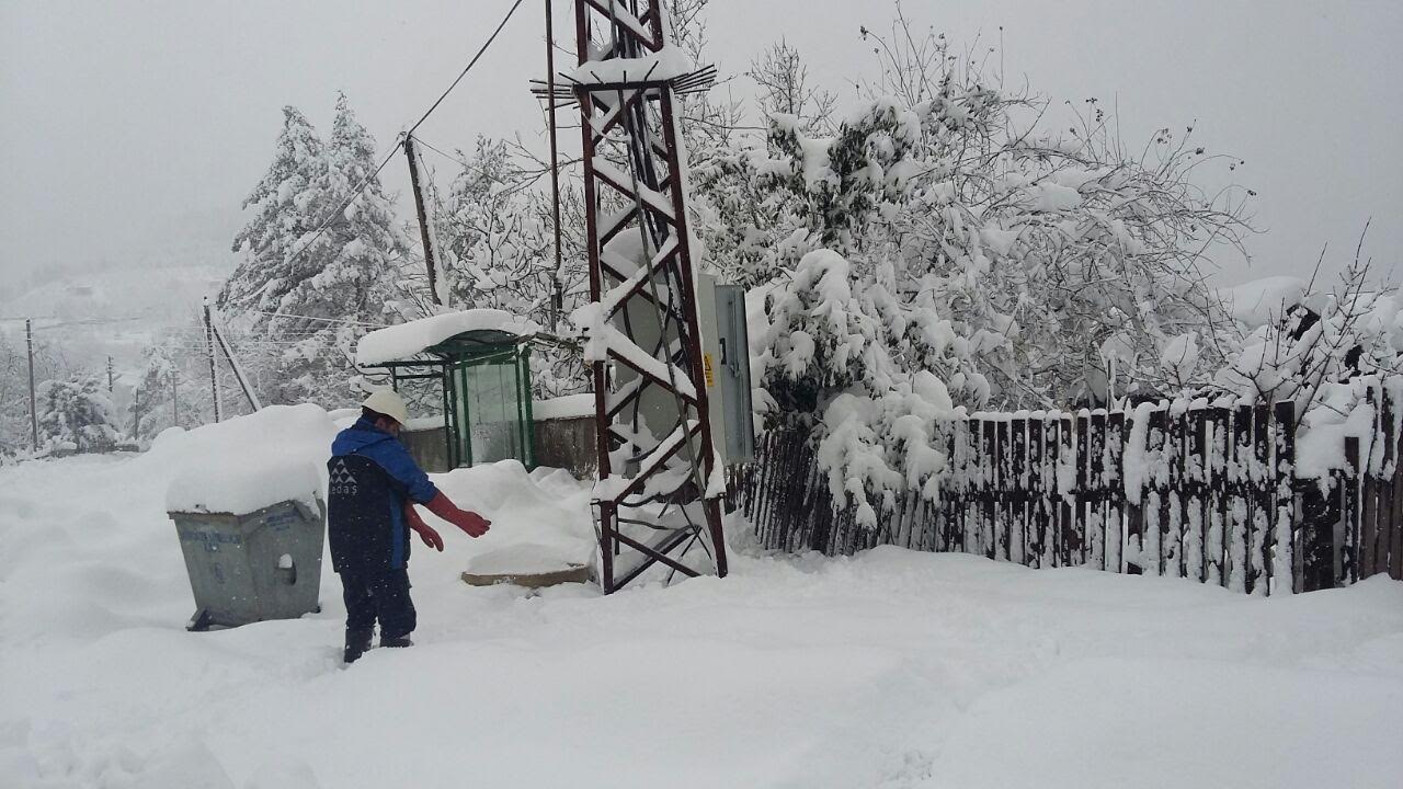 SEDAŞ  ekiplerinden kar mesaisi  