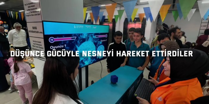 Düşünce gücüyle nesneyi hareket ettirdiler