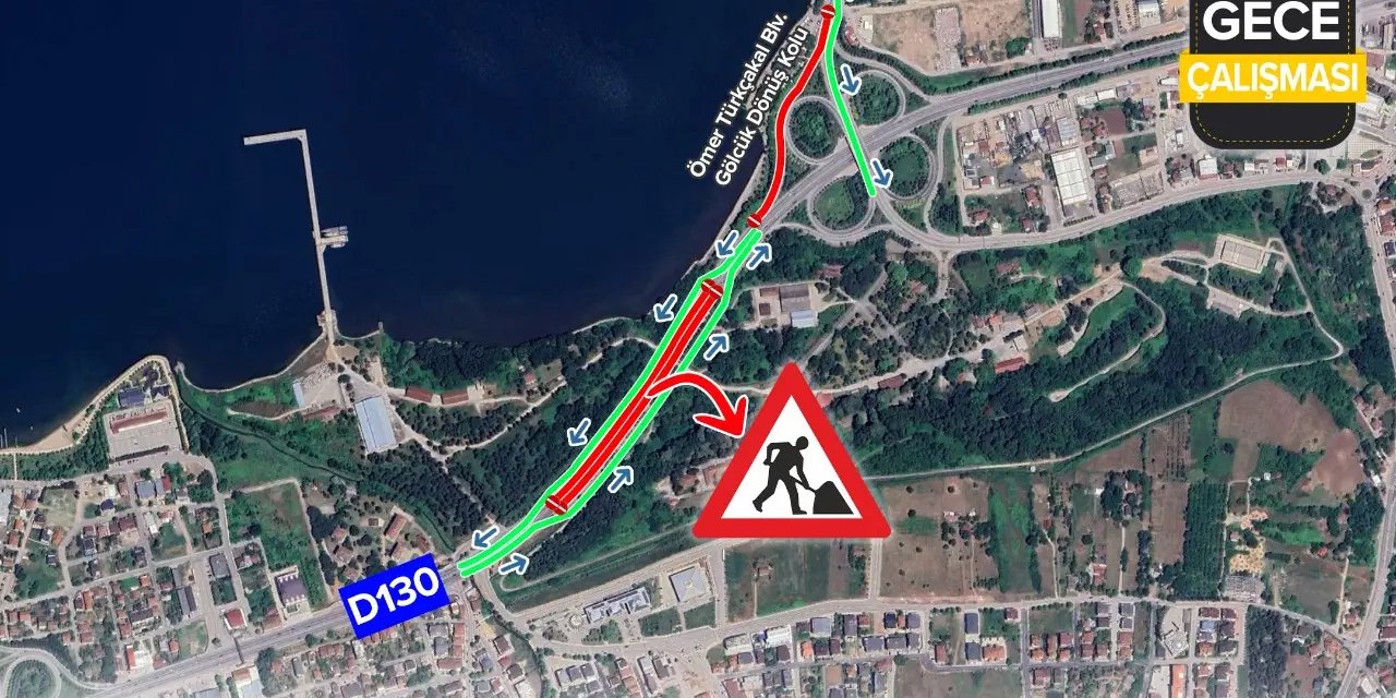 D-130 Karayolu trafik akışına kapatılacak