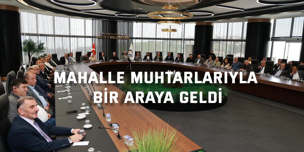 Büyükgöz Mahalle Muhtarlarıyla Bir Araya Geldi