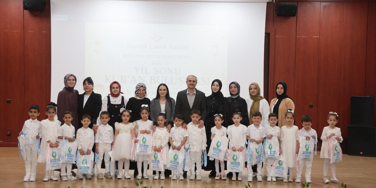 Çayırova'da minikler Kur'an-ı Kerim'e geçmenin heyecanını yaşadı