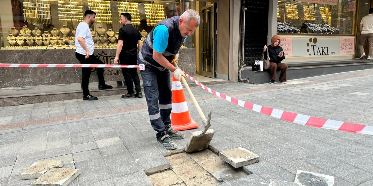 Eskiçarşı’da Parke Yenileme Çalışması