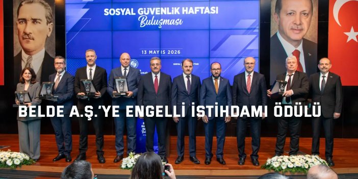 Belde A.Ş.’ye engelli istihdamı ödülü