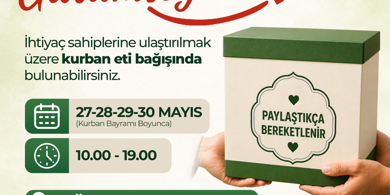 Kurban Bayramı’nda dayanışma çağrısı