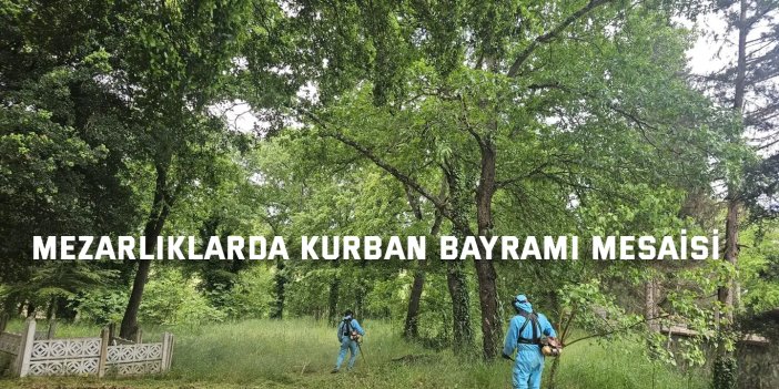Bayram hazırlığında mezarlıklara özel bakım
