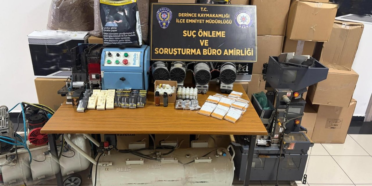 54 bin 940 doldurulmuş  makaron ele geçirildi