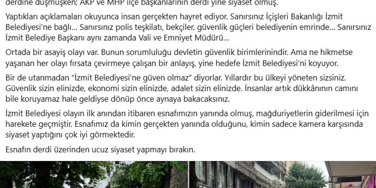 Ulusoy’dan AK Parti ve MHP İlçe Başkanlarına tepki
