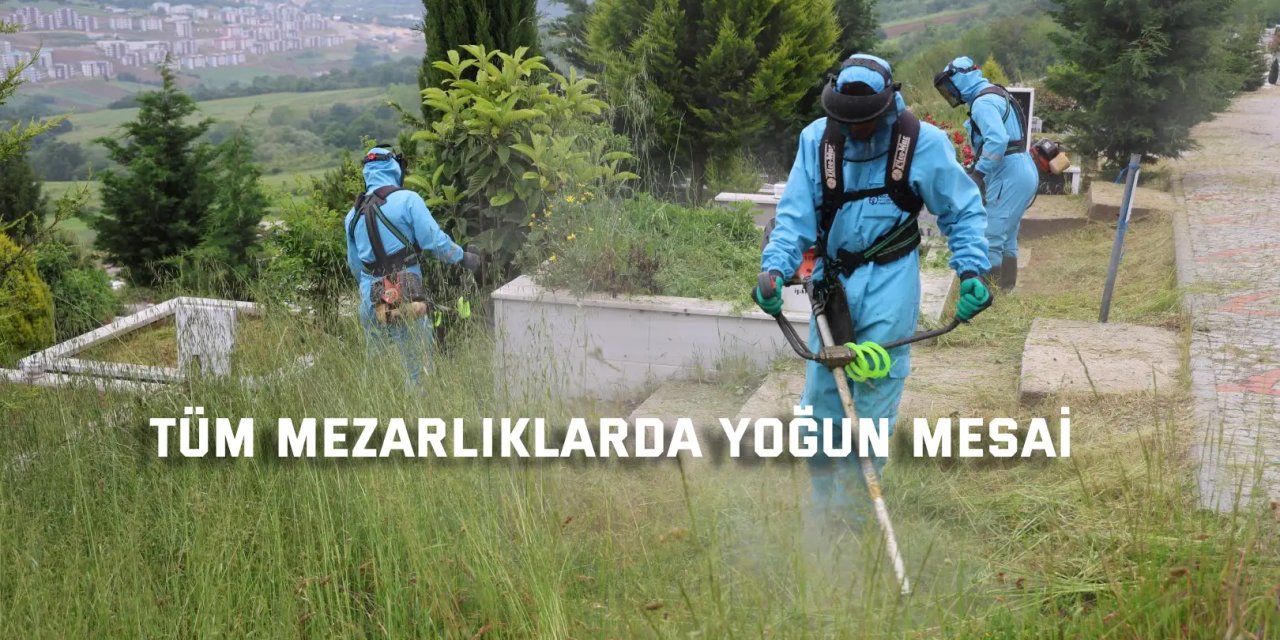 Kocaeli’de şehitlik ve mezarlıklar bayrama hazır