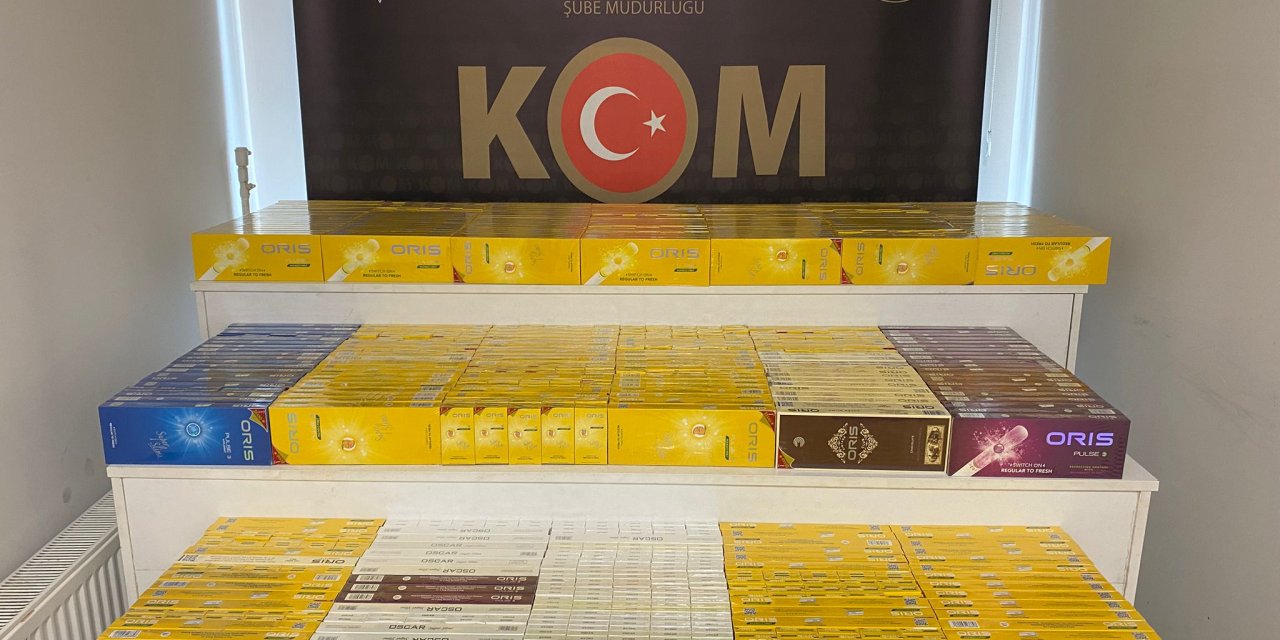 Durdurulan araçtan 5 bin paket kaçak sigara ele geçirildi