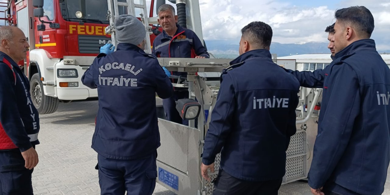 Kocaeli İtfaiyesi, tecrübesini Besni İtfaiyesi ile paylaştı