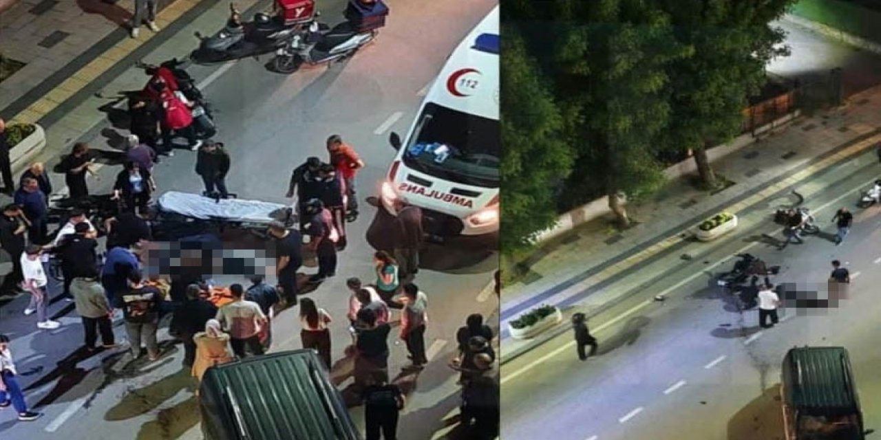 Devrilen motosikletin sürücüsü hayatını kaybetti