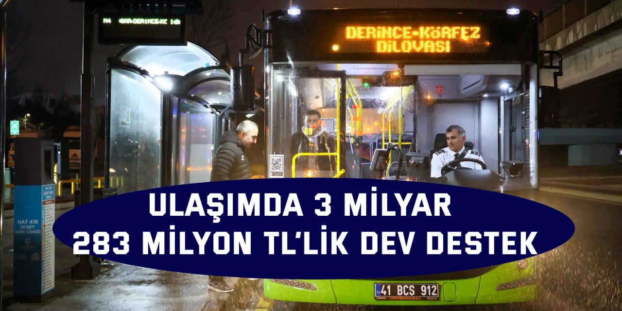 Büyükşehir’den 7 yılda 3 milyar TL’lik ulaşım desteği
