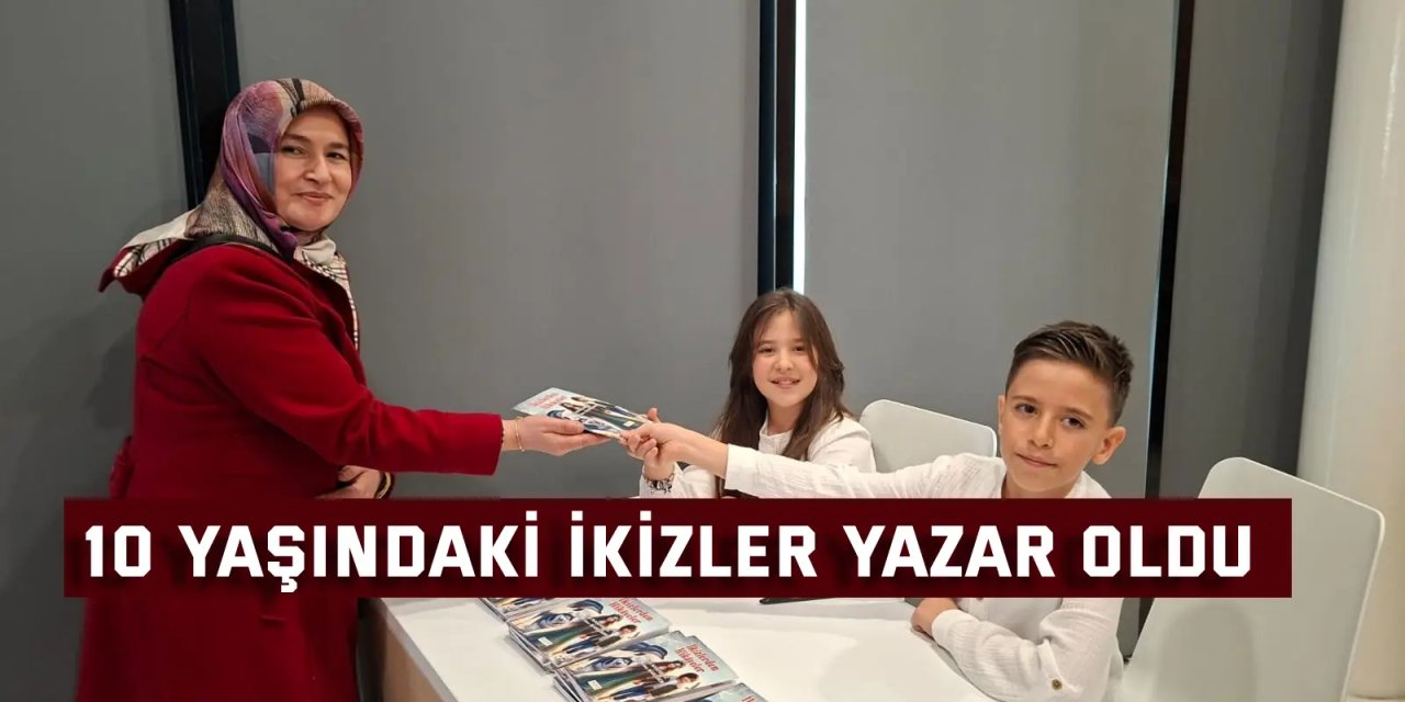 5 bine yakın kitap okuyan 10 yaşındaki ikizler yazar oldu