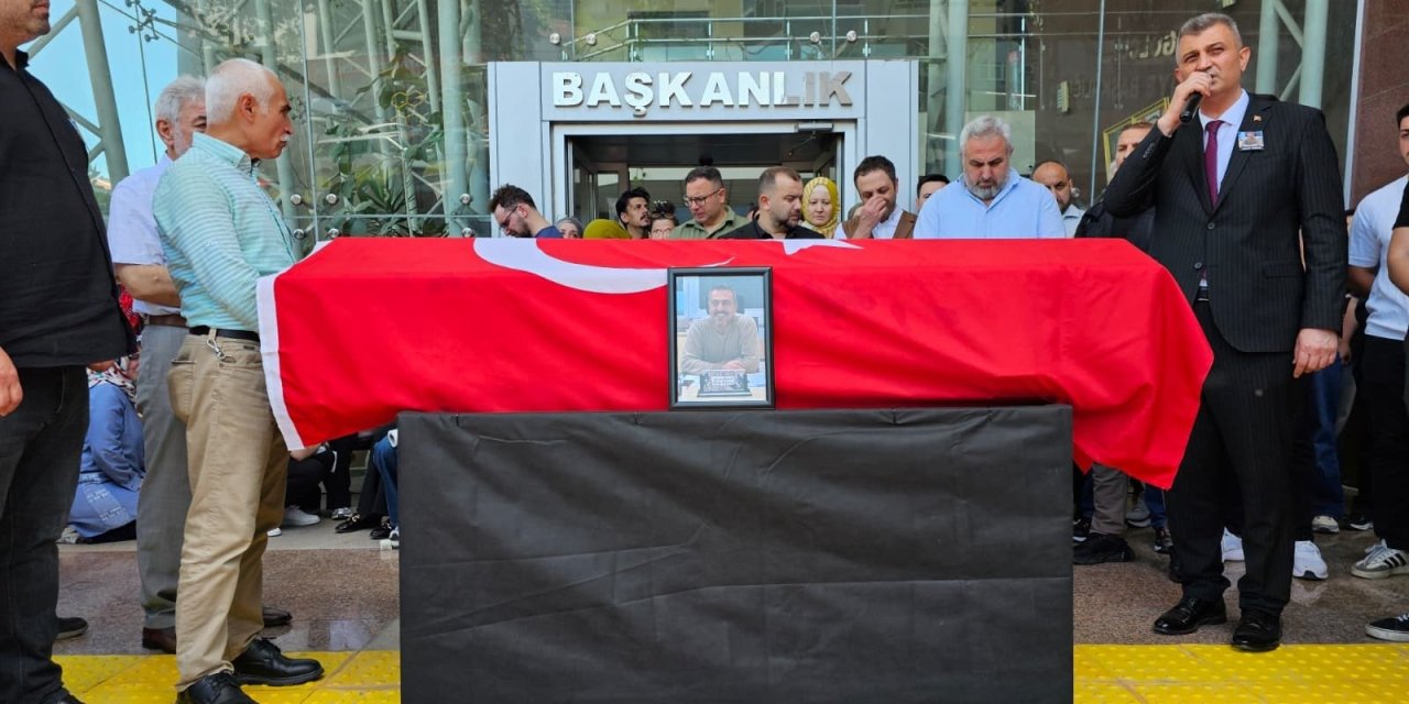 Hayatını kaybeden harita mühendisi son yolculuğuna uğurlandı