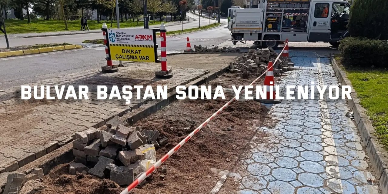 Bulvar baştan sona yenileniyor